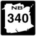 Route 340 marker