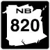 Route 820 marker