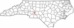 Location in the U.S. state of North Carolina