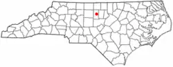 Location of Green Level, North Carolina