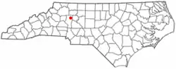 Location of Harmony, North Carolina