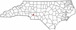 Location of Stanfield, North Carolina