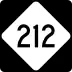 North Carolina Highway 212 marker