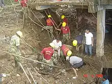 NDRF clearing debris of the Darjeeling landslide