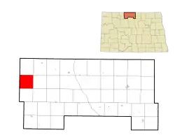 Location of Hoffman Township