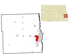 Location of West Fargo, North Dakota