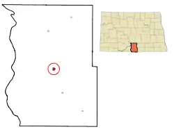 Location of Linton, North Dakota