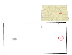 Location of Glenfield, North Dakota