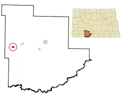 Location of New Leipzig, North Dakota