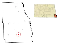 Location of Hankinson, North Dakota