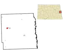 Location of Portland, North Dakota