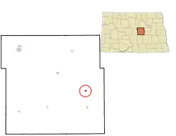 Location of Cathay, North Dakota