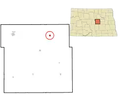 Location of Hamberg, North Dakota