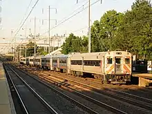 Comet III cab car 5003 on NJT train at Princeton Junction