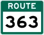 Route 363 marker