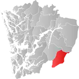 Røldal within Hordaland