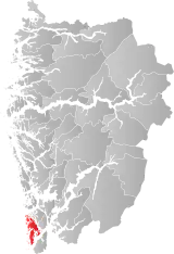 Bømlo within Vestland