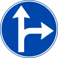 Drive straight or turn right