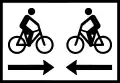 Bicycle traffic in both directions