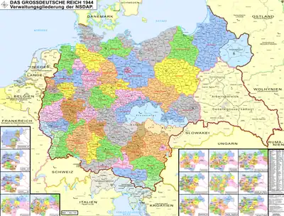 Map of Nazi Germany