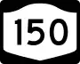 New York State Route 150 marker