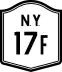 New York State Route 17F marker