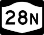 New York State Route 28N marker