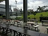 Study area outside the Lecture Theatre No 4 of Nanyang Junior College.