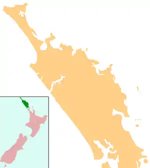 Location of Lake Waimimiha