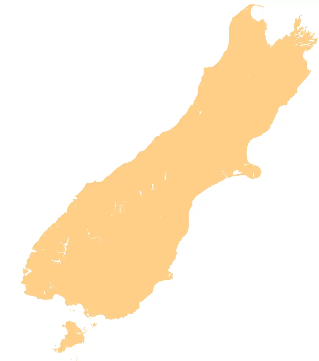 Taramakau River is located in South Island