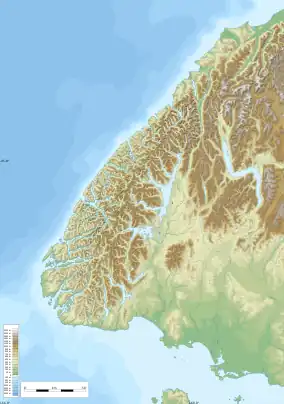 Relief map of Fiordland