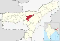 Location in Assam