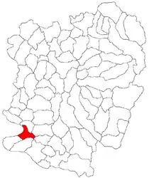 Location in Caraș-Severin County