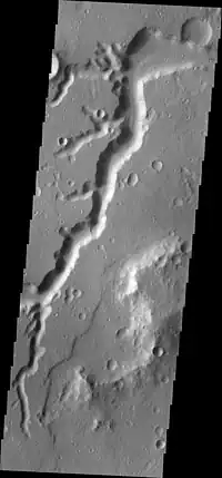 Nanedi Valles, as seen by THEMIS.