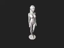 A structured light 3D scan of Shenzhen hardware hacker and DIY enthusiast Naomi Wu wearing a bikini.