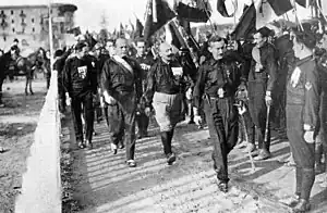 Image 26Benito Mussolini and Fascist Blackshirts during the March on Rome in 1922. (from 1920s)