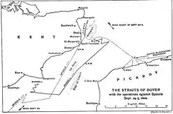 Map of the battle