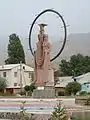 Statue in the main square of Naryn