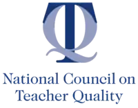 Overlapping T and Q above "National Council on Teacher Quality"