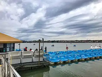 Tidal Basin marina and paddle boat dock (April 2, 2019)