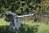 A naval gun that was at the Threebridges, Former part of the Outer London Defence Ring