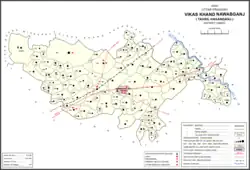 Map of Nawabganj CD block