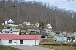 Houses east of the store