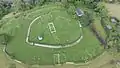 Aerial view of Nendrum Monastery, 2015