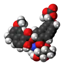 Space-filling model of the neocarzinostatin molecule