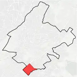 Location within Athens municipality