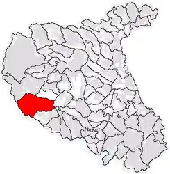 Location in Vrancea County