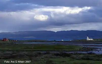 View of the church from a distance