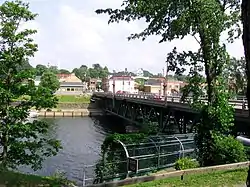 The George Street Bridge joins the two halves of New Glasgow separated by the East River