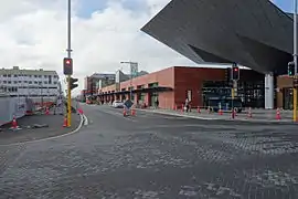 View of the new Bus Interchange along Lichfield Street, opposite the former exchange